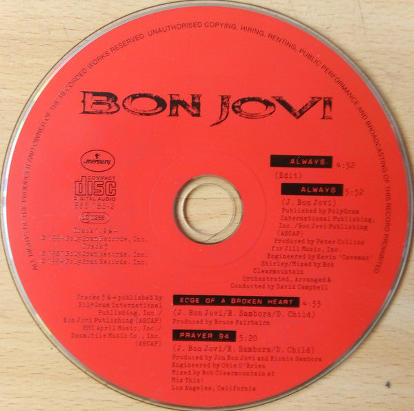 Bon Jovi : Always (CD, Maxi)