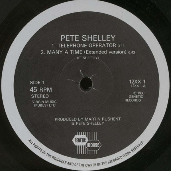 Pete Shelley : Telephone Operator (12", Single)