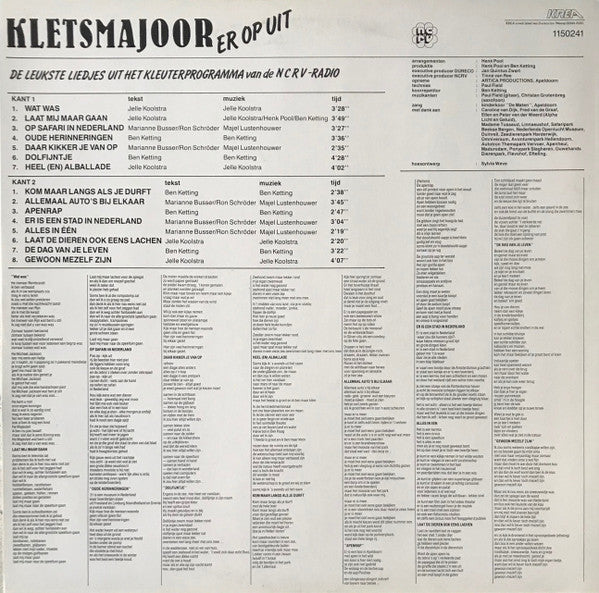 Various : Kletsmajoor Erop uit - De Leukste Liedjes Uit Het Kleuterprogramma Van de NCRV-Radio (LP, Album)