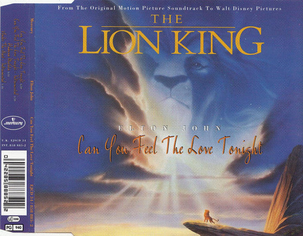 Elton John : Can You Feel The Love Tonight (CD, Maxi)