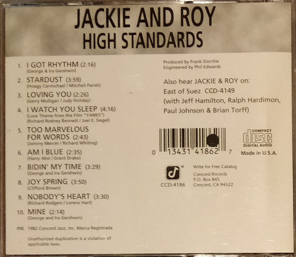 Jackie & Roy : High Standards (CD, Album, RE, RM)