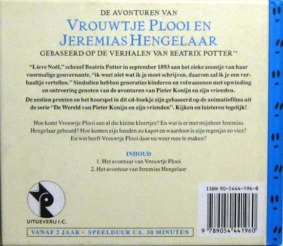Beatrix Potter : De Avonturen Van Vrouwtje Plooi En Jeremias Hengelaar (CD, RE)