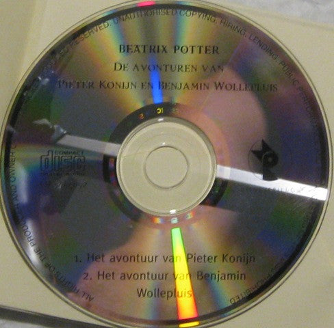 Beatrix Potter : De Avonturen Van Pieter Konijn En Benjamin Wollepluis (CD, RE)