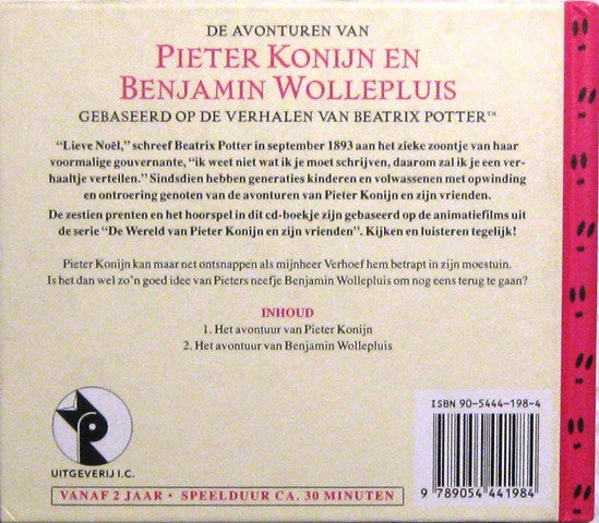 Beatrix Potter : De Avonturen Van Pieter Konijn En Benjamin Wollepluis (CD, RE)