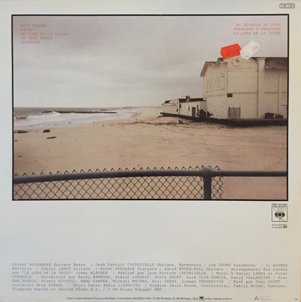 Jean-Patrick Capdevielle : Le Long De La Jetée (LP, Album)