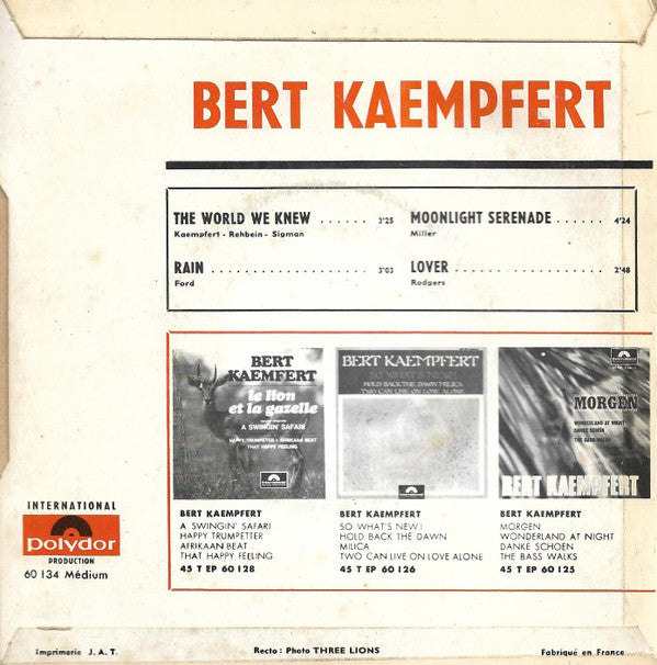 Bert Kaempfert : The World We Knew (7", EP)