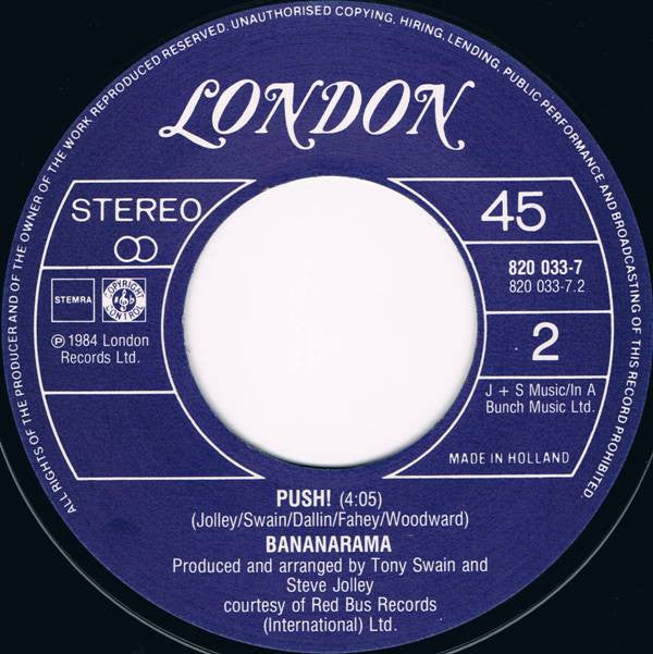 Bananarama : Robert De Niro's Waiting... (7", Single)