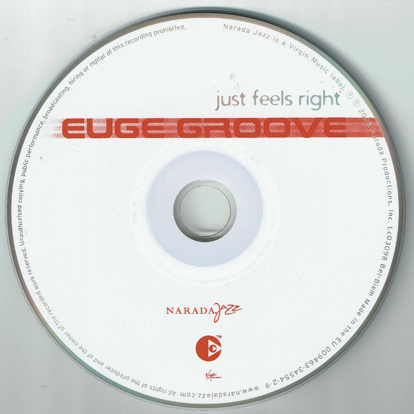 Euge Groove : Just Feels Right (CD, Album, Copy Prot.)