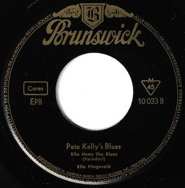 Ella Fitzgerald : Pete Kelly's Blues (7", EP)