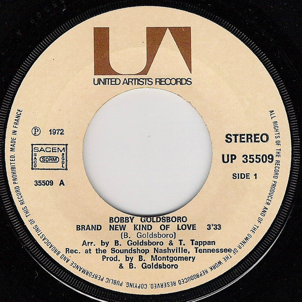 Bobby Goldsboro : Brand New Kind Of Love (7", Single)