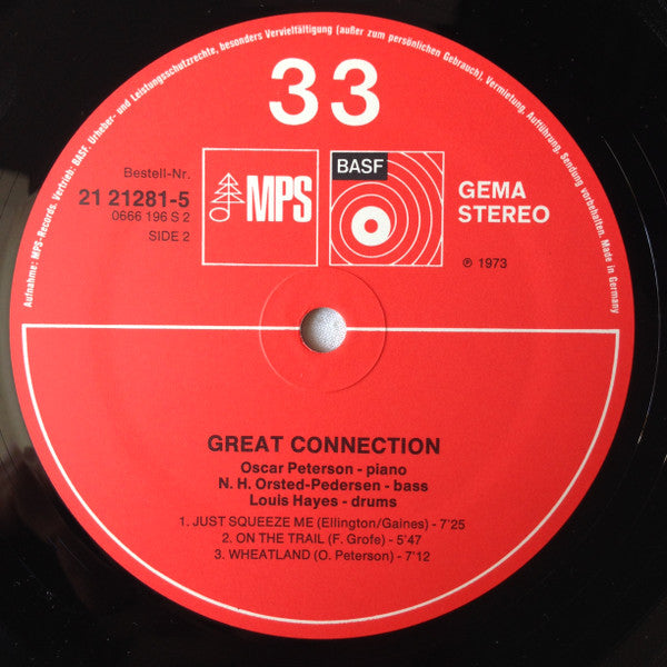 Oscar Peterson : Great Connection (LP, Album)