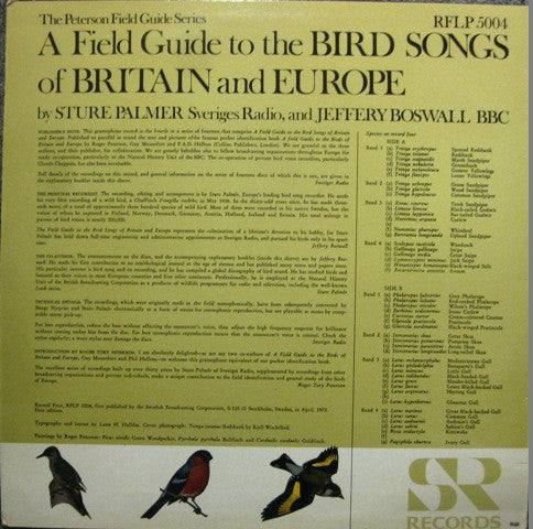 Sture Palmér, Jeffery Boswall : The Peterson Field Guide To The Bird Songs Of Britain And Europe, Record 4 (LP)