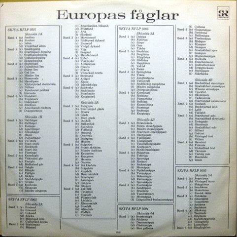 Sture Palmér, Jeffery Boswall : The Peterson Field Guide To The Bird Songs Of Britain And Europe, Record 4 (LP)