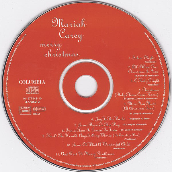 Mariah Carey : Merry Christmas (CD, Album)