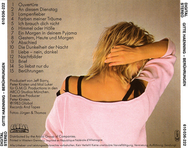 Gitte Hænning : Berührungen (CD, Album)