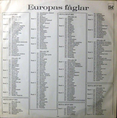 Sture Palmér, Jeffery Boswall : The Peterson Field Guide To The Bird Songs Of Britain And Europe, Record 14 (LP)