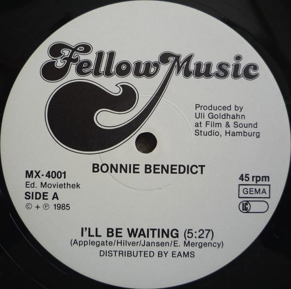 Bonnie Benedict : I'll Be Waiting (12")