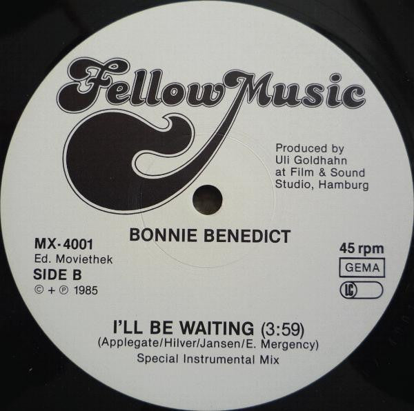 Bonnie Benedict : I'll Be Waiting (12")