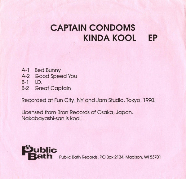 Captain Condoms : Kinda Kool EP (7", EP, Num)