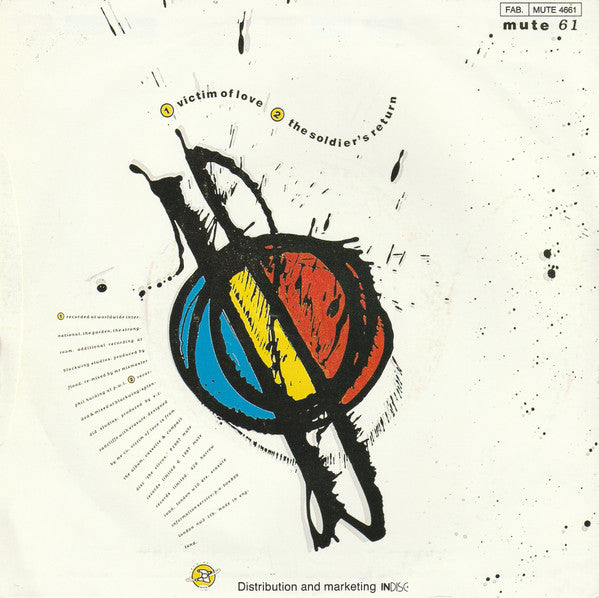 Erasure : Victim Of Love (Remix) (7", Single)