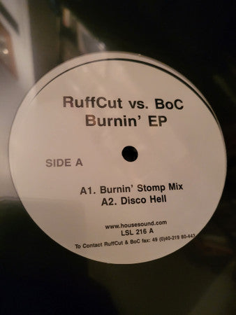 RuffCut vs. BOC Productions : Burnin' EP (12", EP)