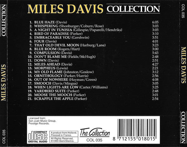 Miles Davis : Collection (CD, Comp)