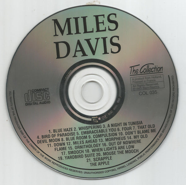 Miles Davis : Collection (CD, Comp)