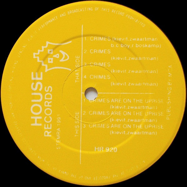 The Tragic 144 : Crimes Are On The Uprise (12")