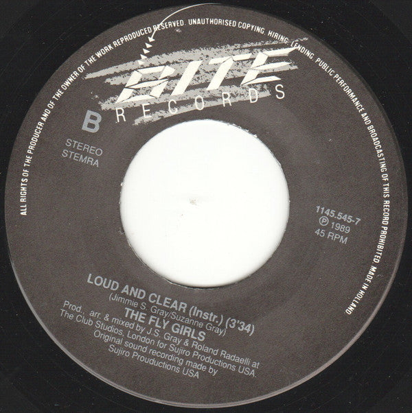 Fly Girls : Loud & Clear (7", Single)