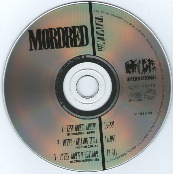 Mordred : Esse Quam Videri (CD, Single)