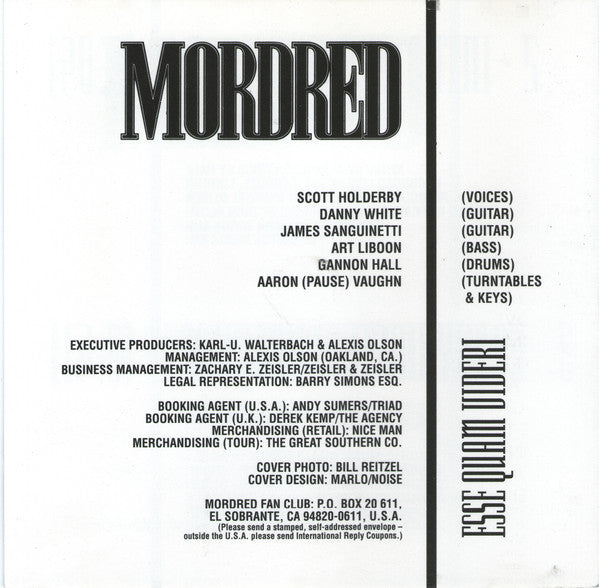 Mordred : Esse Quam Videri (CD, Single)