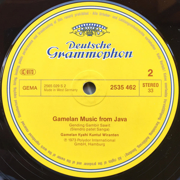 Various : Gamelan Music From Java (LP, Album, RP)