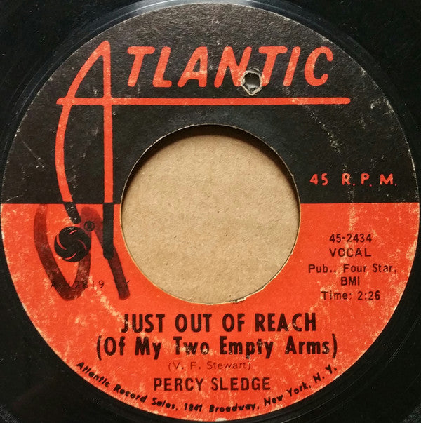 Percy Sledge : Hard To Believe / Just Out Of Reach (Of My Two Empty Arms) (7", Single, LY )
