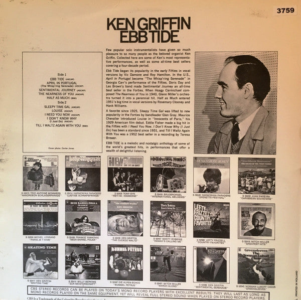 Ken Griffin (2) : Ebb Tide (LP, Album)