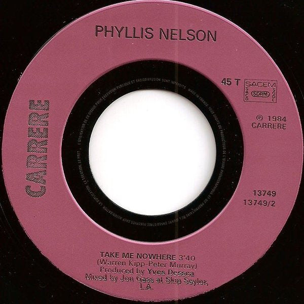 Phyllis Nelson : Move Closer (7", Single)