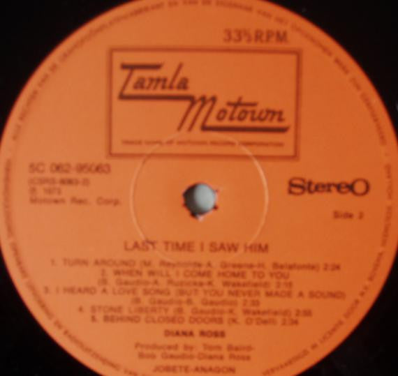 Diana Ross : Last Time I Saw Him (LP, Album)