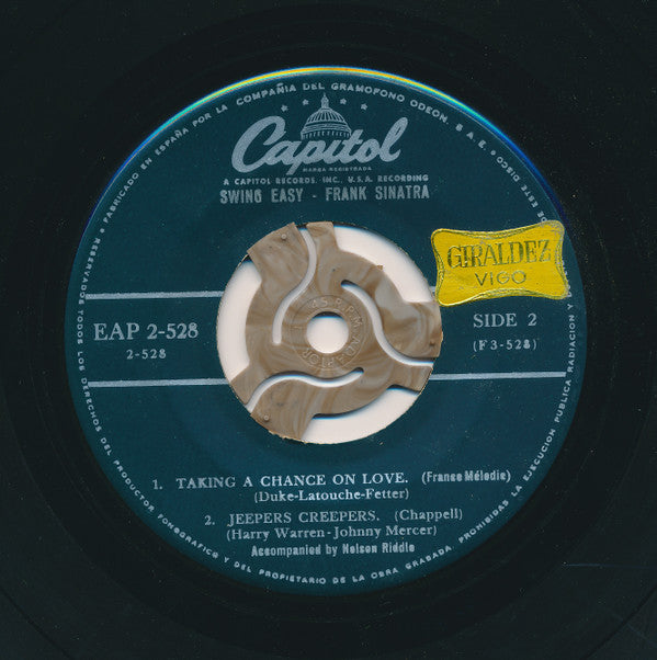 Frank Sinatra : Swing Easy! Part 2 (7", EP, M/Print)