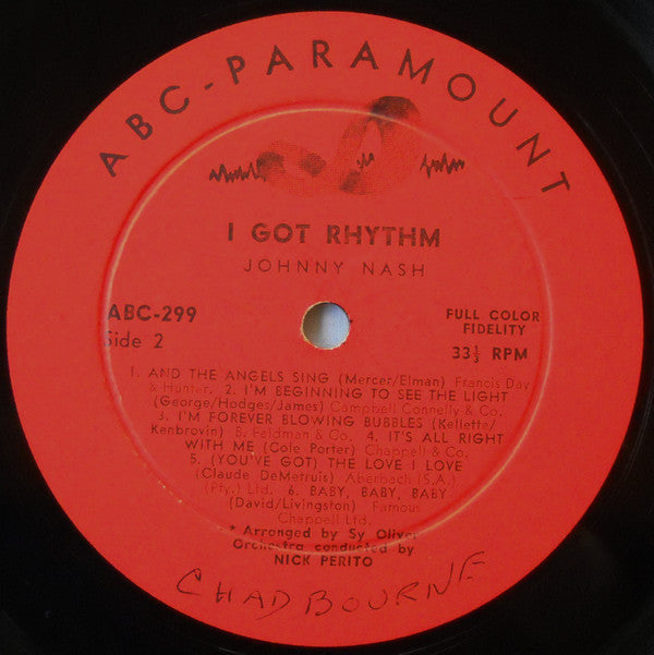 Johnny Nash : I Got Rhythm (LP, Album)