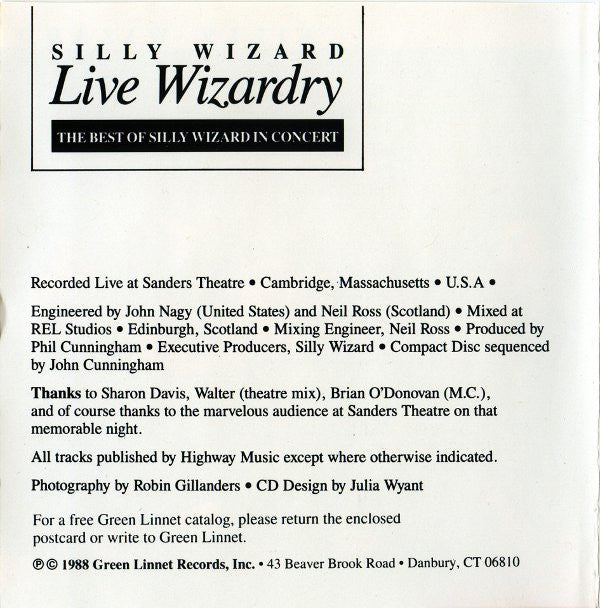 Silly Wizard : Live Wizardry (CD, Album)