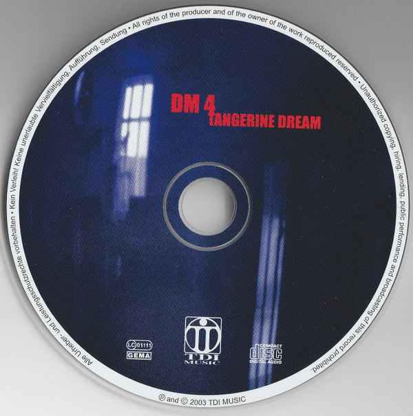 Tangerine Dream : DM 4 (Dream Mixes IV) (CD, Mixed)