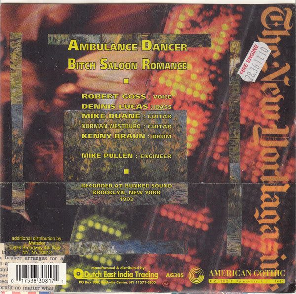 Crippled And The Burnout : New York (7", Yel)