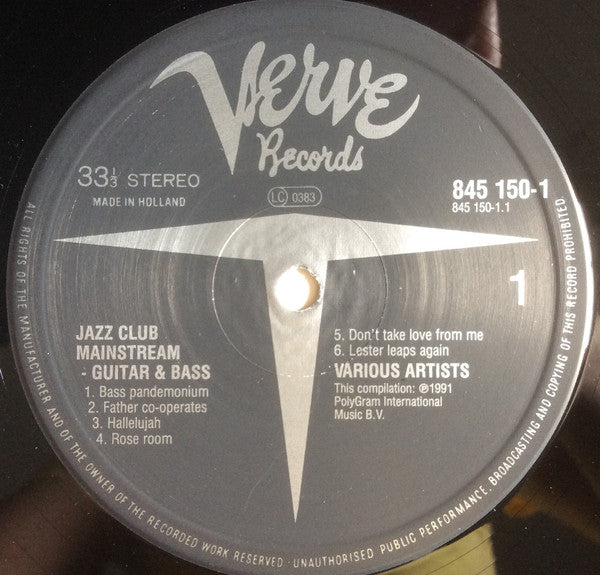 Various : Guitar And Bass (LP, Comp)