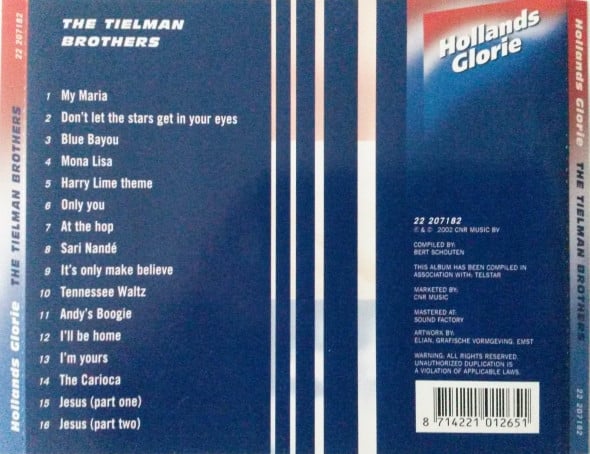 Tielman Brothers : The Tielman Brothers (CD, Comp)