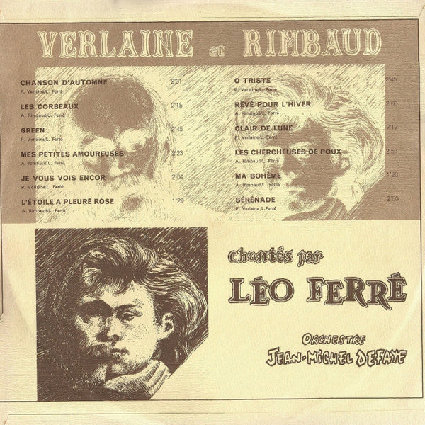 Léo Ferré : Verlaine Et Rimbaud -  Volume 2 (LP, Album)
