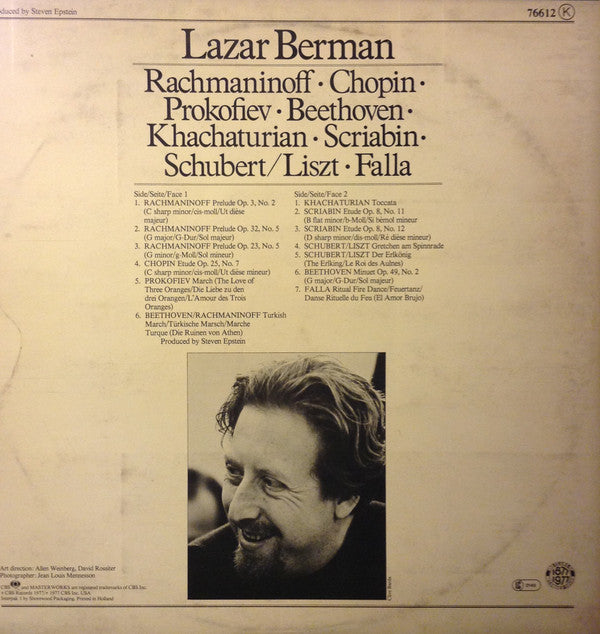 Lazar Berman : Recital (LP)