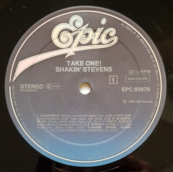Shakin' Stevens : Take One (LP, Album)