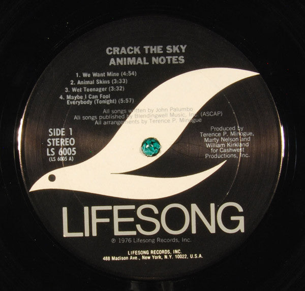 Crack The Sky : Animal Notes (LP, Album, Pit)