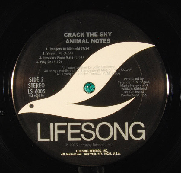 Crack The Sky : Animal Notes (LP, Album, Pit)