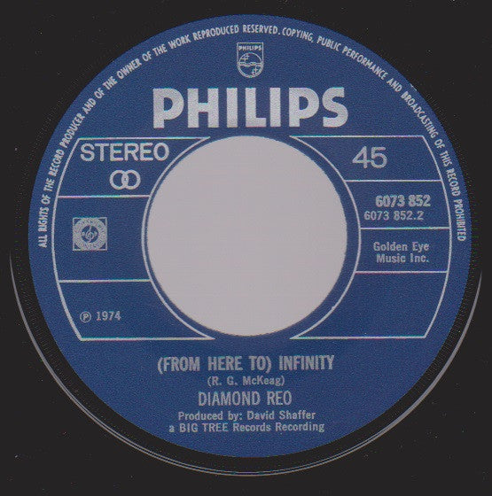 Diamond Reo : Ain't That Peculiar / (From Here To) Infinity (7", Single)