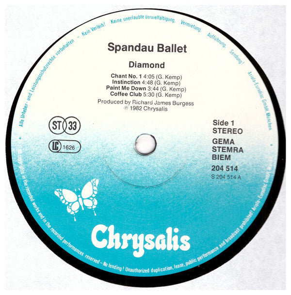 Spandau Ballet : Diamond (LP, Album, RE)